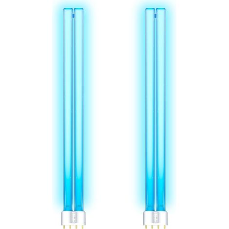 2er-pack Uvc-lampen, 36 W, 2g11-sockel, 417 Mm Länge, Quarzglas, Für Teichfilter