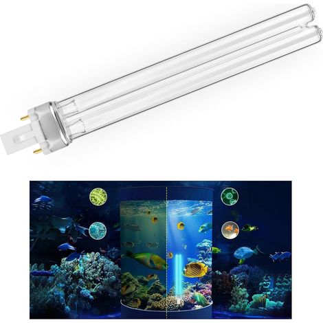 2er-pack G23 11w Uvc-lampen, Quarzrohr Für Fischteiche Und Aquarien, Zur Desinfektion