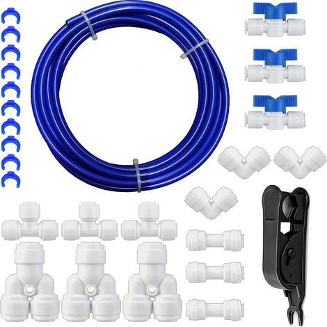 Schlauchanschluss-set, 10 Meter Schlauch, Steckverbinder, Für Umkehrosmose-kühlschrank