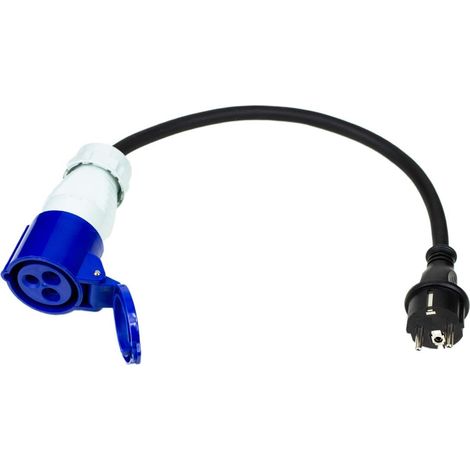 Cee-adapterkabel, 35 Cm, Schutzart Ip44, 230 V, 16 A, Für Camping Und Bootfahren
