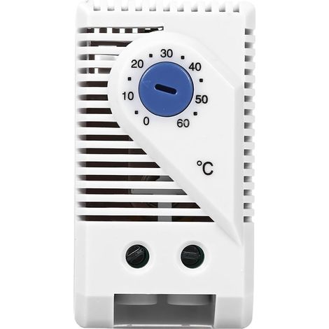 Mechanischer Thermostat, Einstellbar Von 0 Bis 60 °c, Kunststoffgehäuse, Roter Oder Blauer Knopf, Für Heizung Und Lüftung