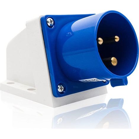 Industrieller Cee 3-pin-stecker 32a 240v Ip44 Blaues Nylon Für Wohnwagen Baustelle