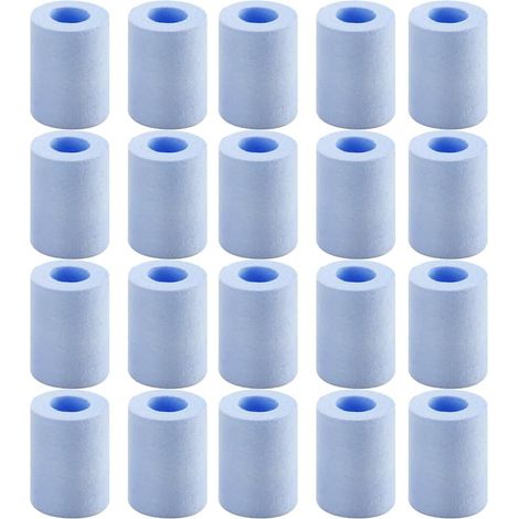 20 Filterelemente, Pp-baumwolle, Blau, Wasserreinigung, Wasserhahn, Badezimmer