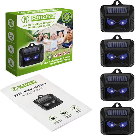 Solarleuchten Mit Blauem Led-licht Und Dämmerungssensor Für Garten Und Wald