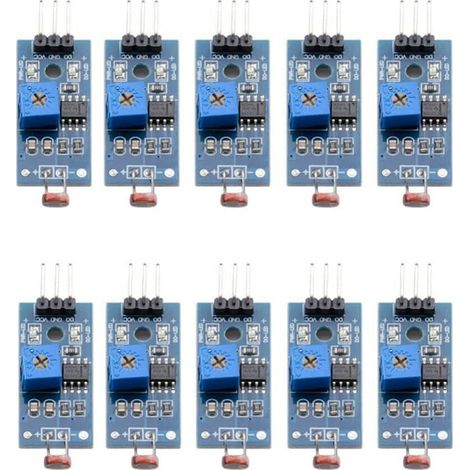 Packung Mit 10 Fotowiderstandsmodulen Mit Lichtsensor Und Digitalausgang Für Arduino