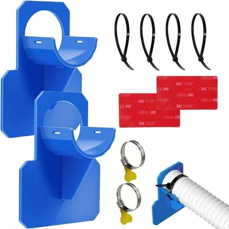 Gartenschlauchhalter, Adapter, Schlauchhalter Für Aufstellpools, Poolzubehör, Schlauchhalter Für 30–37-mm-schläuche, Blau, 2er-pack