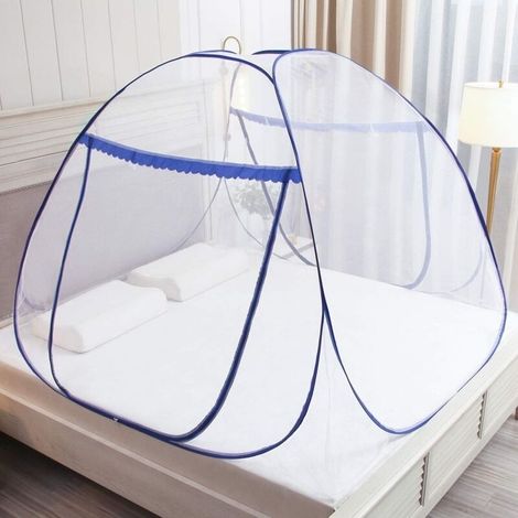 Pop-up-moskitonetz, 100 X 190 X 110 Cm, Mit Einseitigem Reißverschluss, Tragbar, Für Reisen, Für Das Bett, Kann Unabhängig Verwendet Werden, Ein Fach Zum Aufstellen, Geeignet Für Das Schlafzimmer.