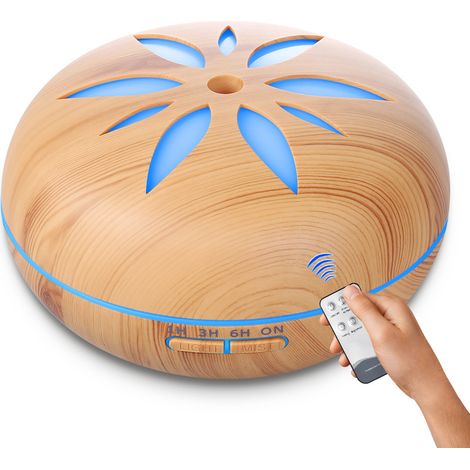 550-ml-aroma-diffusor, Ultraschall-luftbefeuchter, Elektrischer Aromanebel Mit Fernbedienung, 7 Wechselnde Farben, Automatische Abschaltung Für Schlafzimmer/wohnzimmer/spa/yoga