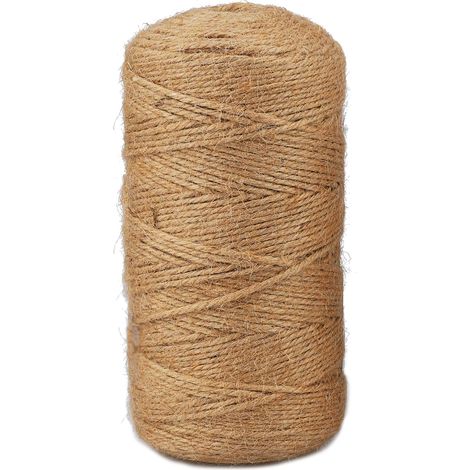 Rolle Juteseil 300 M 3 Mm Starke Naturfasern Gartenarbeit Diy Verpackung