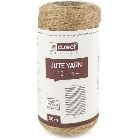 1 Rolle Juteseil, 50 M, 1,2 Mm Natürliche Stärke, Zum Verpacken Von Geschenken, Für Diy-dekorationen Und Bastelarbeiten