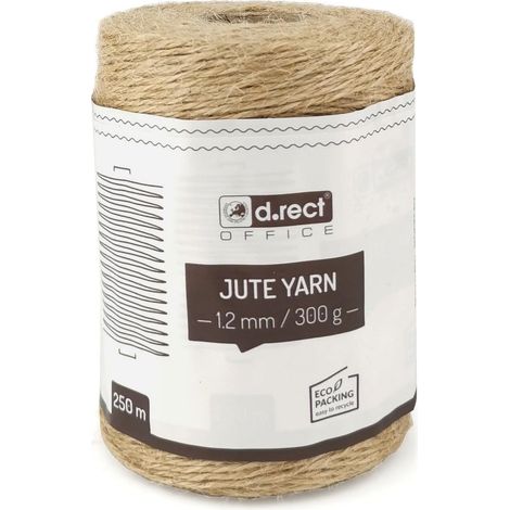 Rolle Juteschnur, 250 M, Durchmesser 1,2 Mm, Zum Verpacken Von Geschenken Und Für Diy-dekorationen