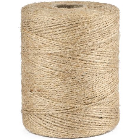 Rolle Juteschnur, 300 Meter, Naturbraun, 2-fädig, Für Garten, Geschenkverpackung Und Diy-projekte