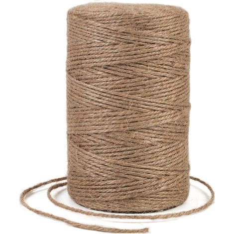 Rolle 2 Mm X 200 M Naturjute-bindfaden, Starkes Seil Für Gartendekoration, Bastelarbeiten, Geschenkverpackung, Braun