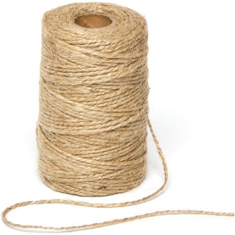 Rolle Juteschnur 2 Mm X 100 M, Naturmaterial, Bastelbedarf, Geschenkverpackung, Dekoration