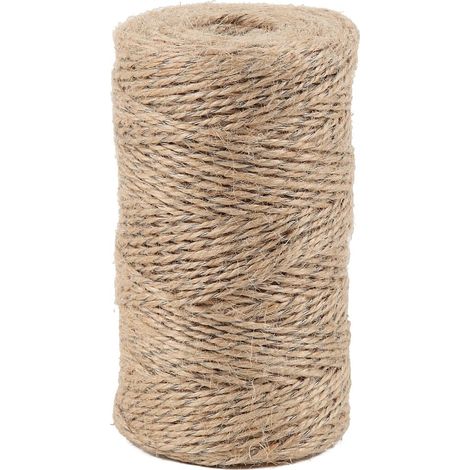 Spule Bindfaden, Durchmesser 1,4 Mm, Länge 190 M, Naturjute, Stahlkern, Für Gartenprojekte