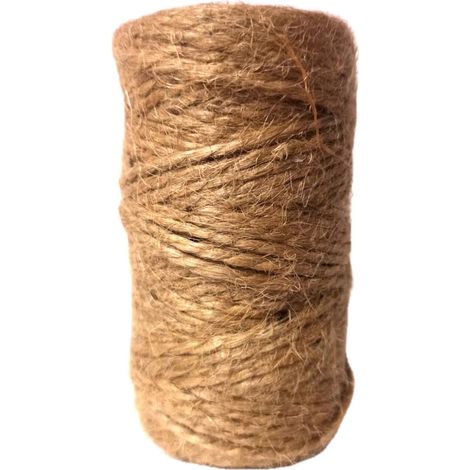 Juteseil, 50 M, Doppelt Gewebt, 2 Mm, Natur, Für Makramee, Garten, Diy