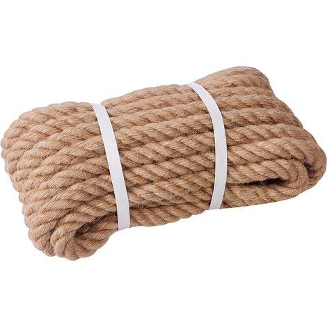 10 M Juteseil, 20 Mm, 4-strängig, Natur, Für Bastelarbeiten, Gartenarbeit Und Dekoration