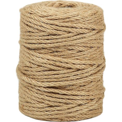 Rolle Juteschnur (4 Mm), 50 M, Starkes Naturseil, Gartenarbeit, Heimwerken, Geschenk
