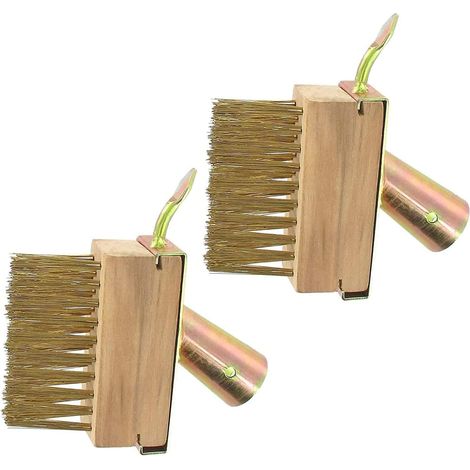 Gartenbesen, Stahlbürste, Metallborsten, Schaber, Für Fugen, Pflastersteine, Terrassen