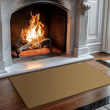 Feuerfeste Kaminmatte 105 X 60 Cm Aus Fiberglas-silikon Für Herd, Grill Und Terrasse