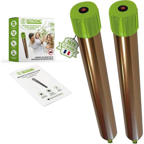 2-teiliges Maulwurfsabwehrgerät, Quarz-vibrationsmechanismus, Aluminiumstiel, Für Den Außenbereich, Garten