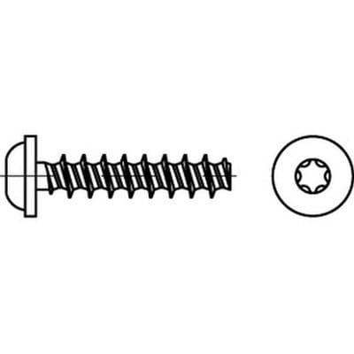ART 88204 RSTplus Schrauben für Kunststoff LIKO, angepresste Scheibe 3 x 8 -T10 Stahl gehärtet, gal Zn gal Zn S 1000 Stk