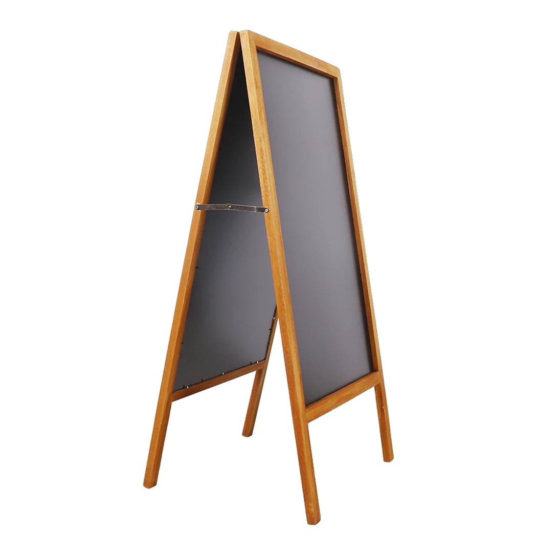 Tafel, Doppelseitiges Display, Faltbares Design, Braun