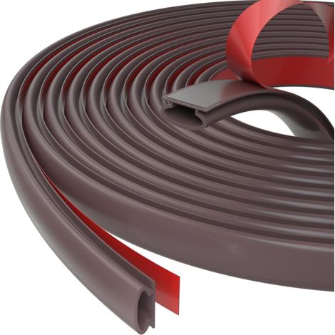 D-profil Kälte- Und Schalldämmende Tür- Und Fensterdichtung, Selbstklebende Gummi-eingangstürdichtung, Pvc-streifen Für Autotürrahmen, Fensterdichtungsstreifen, Wetterdichtung Für Türen (6m, D-marro)