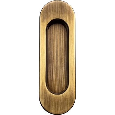 Muschelgriff 125x40mm Messing Bronze Schiebetür Schublade Schrank