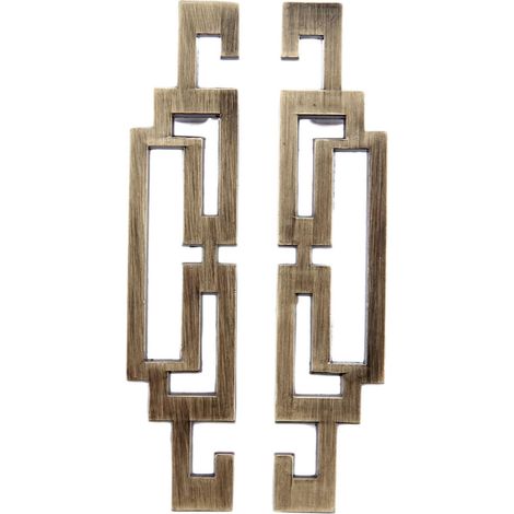 5er-set Möbelgriffe, 64 Mm Lochabstand, Zinklegierung, Asiatischer Stil, Für Schränke, Schubladen, Küche