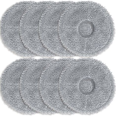 8er-pack Dunkelgraue Mikrofasertücher – Kompatibel Mit Den Staubsaugern Dreame L10s/l10/l20 Und Xiaomi X10/x20 – Für Die Besonders Effiziente Reinigung Von Hartböden