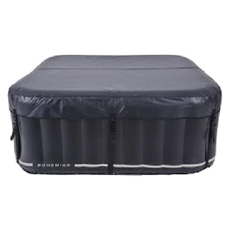 Quadratische Whirlpoolabdeckung 158x158cm Dunkelgrau Bohemian Netspa Für Den Außenbereich