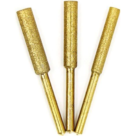 Set Mit 8 Kettensägenbits, Titanbeschichteter Diamantschärfer, Hochharte Elektrische Feile