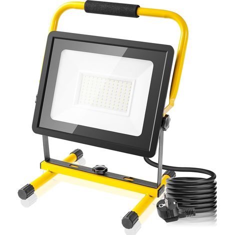 Led-flutlicht, 100 W, 10000 Lm, 3 M Kabel, Ip65 Wasserdicht, Für Baustellen Und Garagen