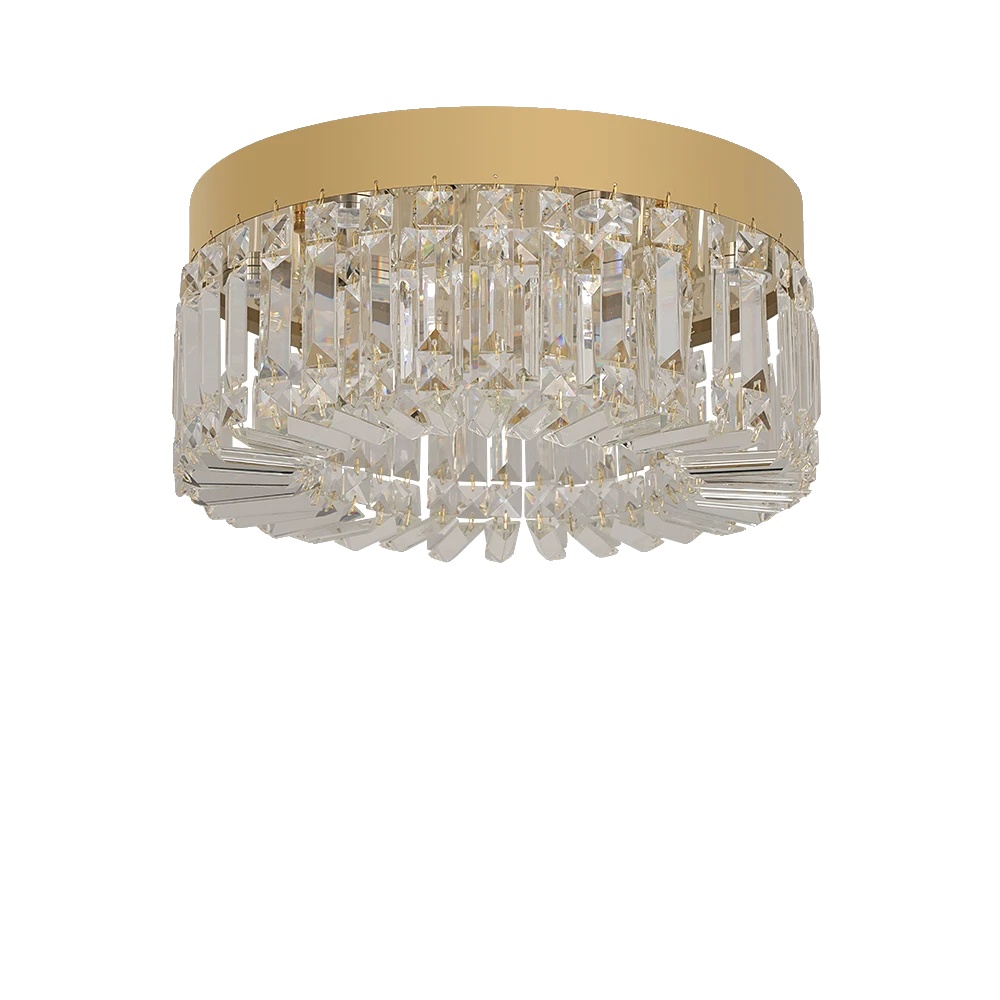 Deckenleuchte, Modernes Design, Vielseitige Beleuchtungsmöglichkeiten, Gold, 40 Cm, Veränderbar