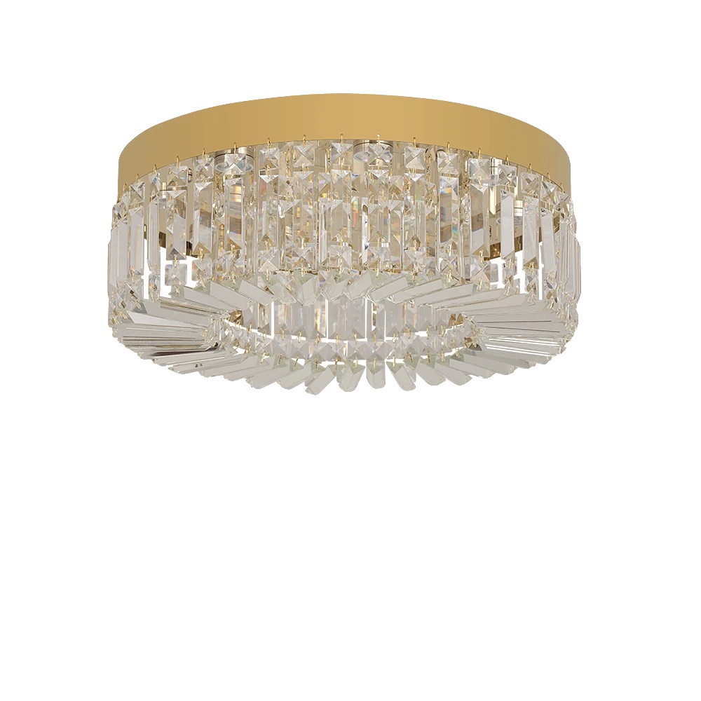 Deckenleuchte, Modernes Design, Vielseitige Beleuchtungsmöglichkeiten, Gold, 50 Cm, Veränderbar