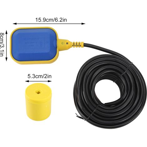 Schwimmerschalter, 250 V, 16 A, 10 M Kabel, Wasserstandsregler, Für Pumpe Und Tank