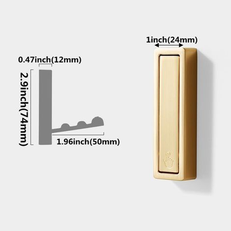 Stück Klappbare Wandhaken, Faltbare Wandhalterung, 90-grad-klapphaken, Kleiderhaken Mit Schrauben Für Büro, Küche, Schlafzimmer, Badezimmer, Helm, Mantel (gold)