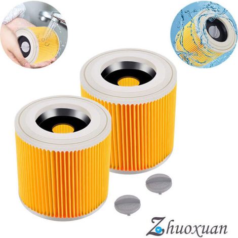 Patronenfilter (2er-pack) Für Kärcher Wd3 Premium, Wd2, Wd3, Wd3p, Mv2, Mv3 – Wd3-filter – Ersatzfilter Für Kärcher Staubsauger 6.414-552.0/64145520 Cisea