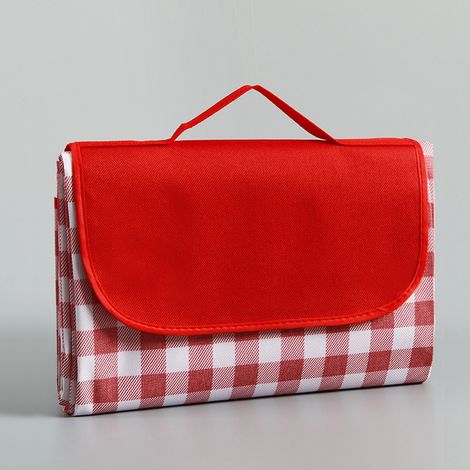 Picknickdecke/matte, 200 X 200 Cm, Wasserdicht, Feuchtigkeitsabweisend, Groß, Faltbar, Für Camping, Reisen, Strand, Garten (lässt Sich In Einer Tasche Verstauen) – Rot