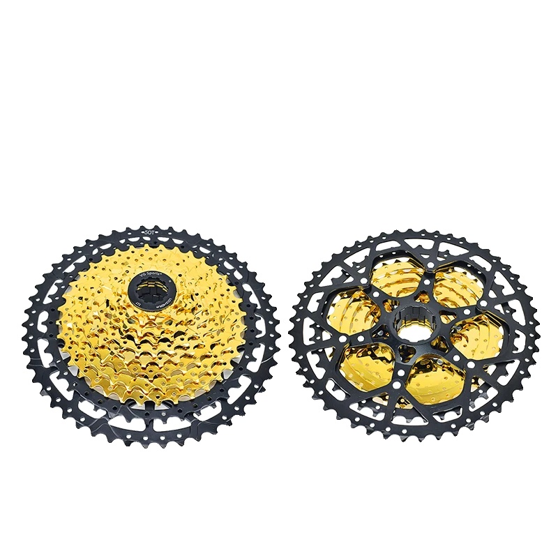 Fahrradkassette, 10 Gänge, Einstellbare Geschwindigkeitsstufen, 11 Gänge 11-50t Gold