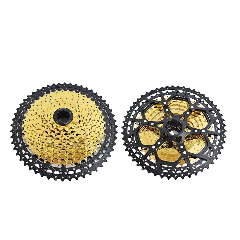 Fahrradkassette, 10 Gänge, Einstellbare Geschwindigkeitsstufen, 11 Gänge 11-52t Gold