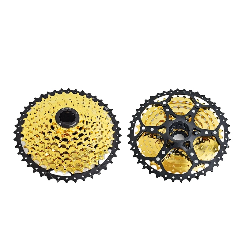 Fahrradkassette, 10 Gänge, Einstellbare Geschwindigkeitsstufen, 9 Gänge, 11-42 Zähne, Gold