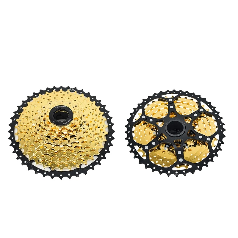 Fahrradkassette, 10 Gänge, Einstellbare Gangstufen, 11-42 Zähne, Gold