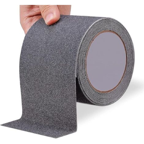 Rutschfestes Treppenband, 10 M X 10 Cm, Sicherheitsband, Selbstklebender Antirutschstreifen Für Treppen, Für Mehr Sicherheit Am Arbeitsplatz Und Im Alltag, Für Den Innen- Und Außenbereich, Grau