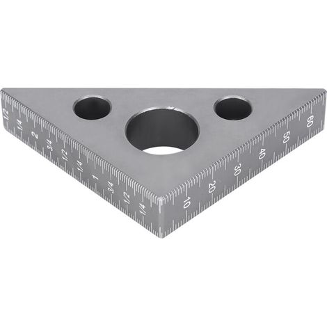 Dreieckiger Lineal Aus Aluminiumlegierung, Mattierter 45/90-grad-winkelmesser, Holzbearbeitungswerkzeug