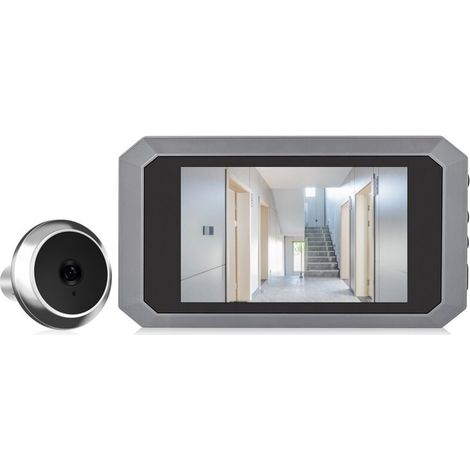 3,97-zoll-türspion Für Wohnungen, 2-mp-lcd-digitalkamera, 1080p-infrarot-farbmonitor Mit 120°-sichtfeld, Integrierter 1400-mah-akku, Wiederaufladbar Über Usb-c