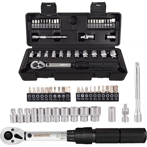 2-20 Nm 1/4"-voreinstellschlüssel, 35-in-1-steckschlüssel-bit-kombination, Haushaltssets, Mehrzweck-werkzeugset, Werkzeugkasten, Reparaturset Für Handbikes
