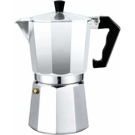 Italienische Moka Express Kaffeemaschine Aus Aluminium – Transparenter Deckel – 9 Tassen À 450 Ml – Geeignet Für Gas- Und Cerankochfelder
