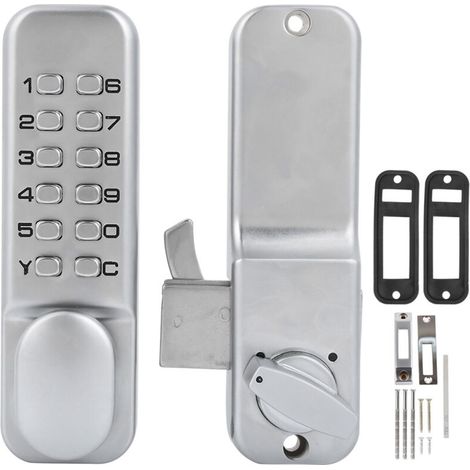 Mechanisches Zahlenschloss Mit 1-11 Ziffern – Für 10-60 Mm Schiebetüren – Gehäuse Aus Zinklegierung – Schlüsselloser Zugang Für Büros Und Balkone